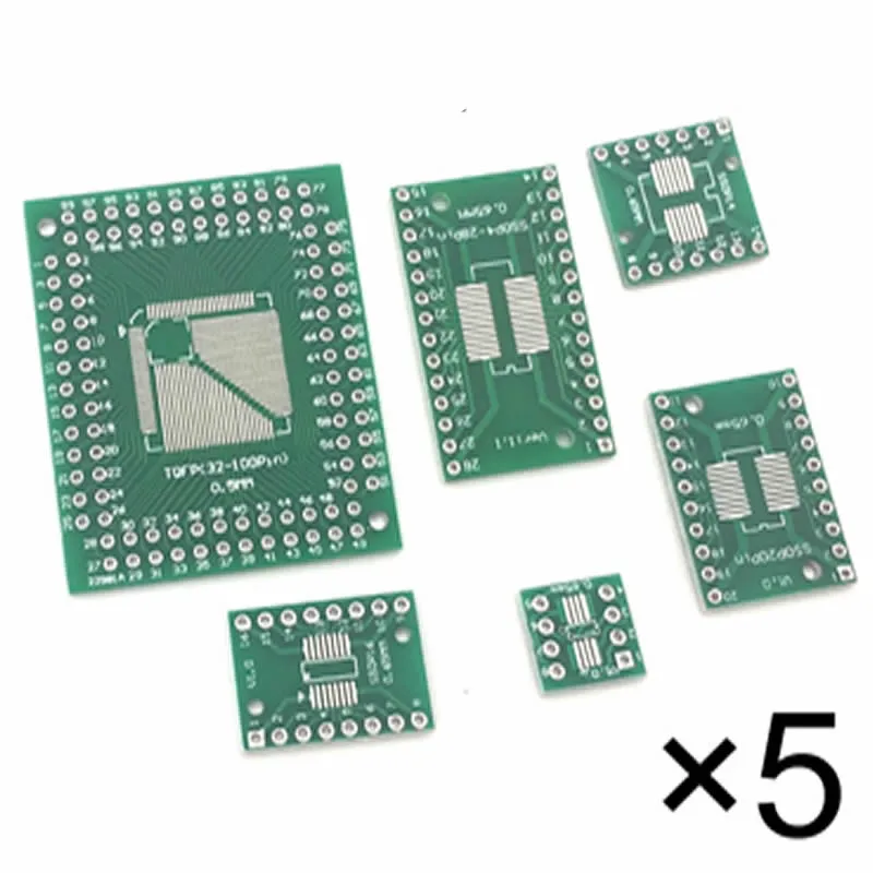 MCIGICM-30PCS-PCB-Board-Kit-SMD-Turn-To-DIP-Adapter-Converter-Plate-FQFP-32-44-64_