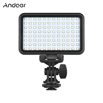 

Andoer 96 Leds 7.5W/160 Leds 12W LED Video Light 6000K Dimmable Fill Light with Camera Mount and CT Filter for DSLR ILDC Cameras