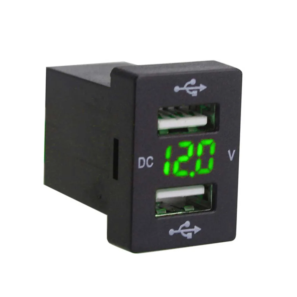Новый 12V двойной USB зарядное устройство LED автомобильный прикуриватель 4.8A
