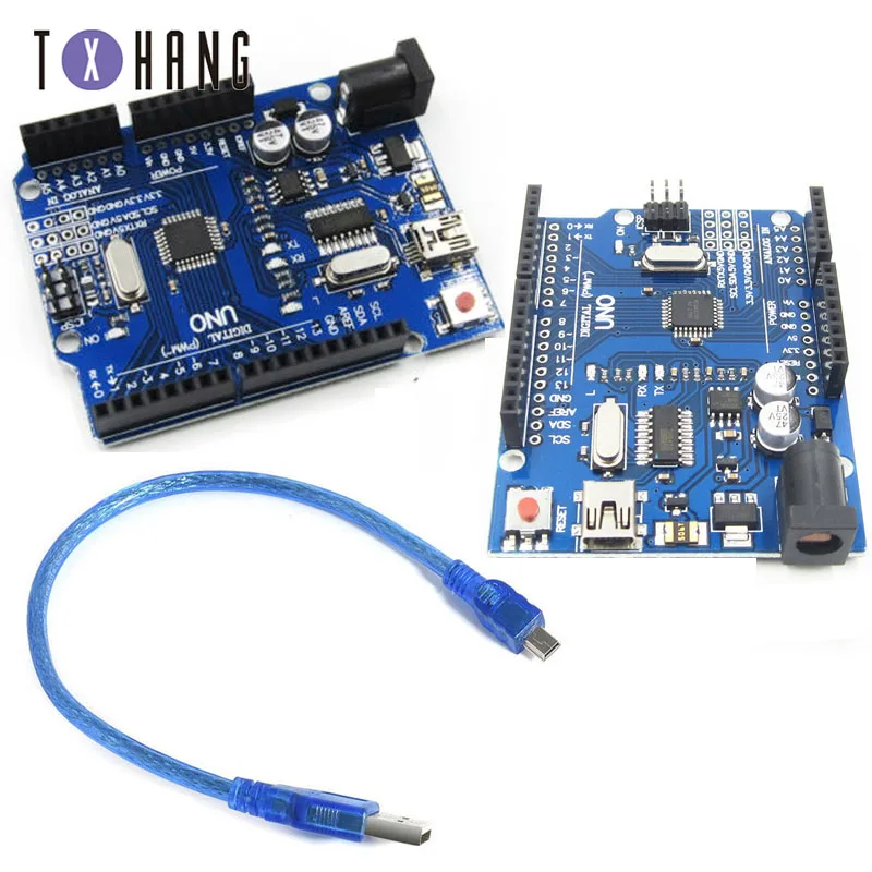 UNO R3 MEGA328P для Arduino с usb-кабелем ATMEGA328P-AU mini USB плата разработки | Электронные