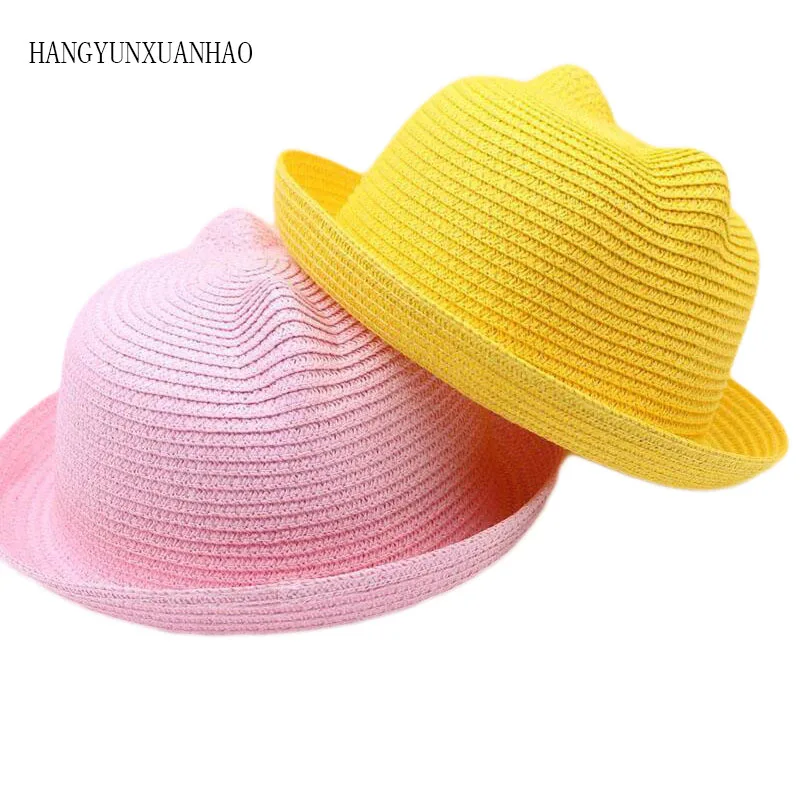 kids straw hats to decorate