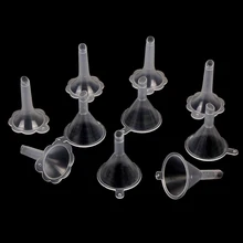 Прозрачный мини-пластиковая воронка Хоппер Кухня Пособия по кулинарии Аксессуары Гаджеты для изготовления парфюма Эмульсия упаковка вспомогательный инструмент 2 стиля 5 шт