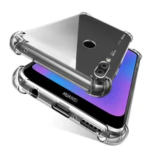 Прозрачный чехол с "воздушной подушкой" для huawei P30 P20 lite рro Y5 Y6 Y7 Y9 prime nova 5 5i 4 4e 3 3e 3i мягкая термополиуретановая накладка на заднюю панель