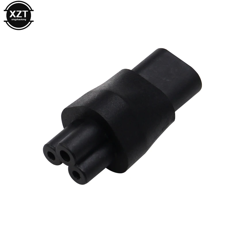 1 шт. IEC 3Pin Female to 2Pin Male 320 C6 C8 адаптер питания C7 C5 2 pin конвертер|Компьютерные кабели и
