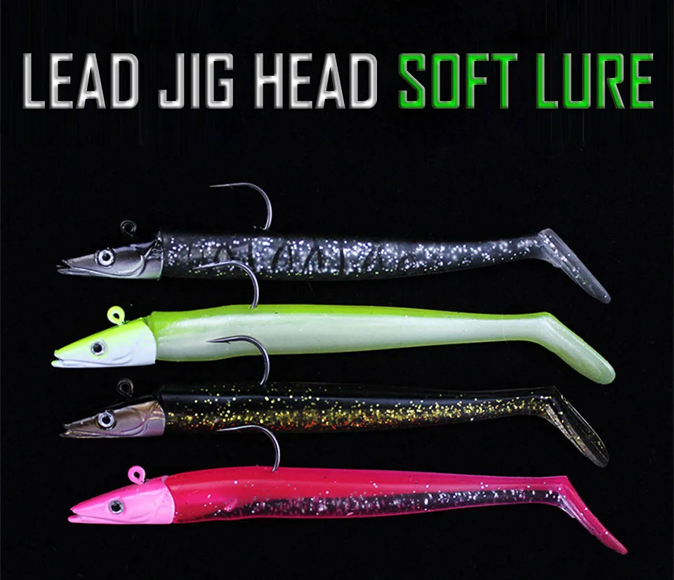 Isca de Pesca Cabeça de Jig Isca de Chumbo Caminhada Peixe 1 Pcs Macio Wobblers Pesca 11 cm 16g Artificial Silicone Isca Pesca da Carpa Enfrentar 9 Iscas artificiais