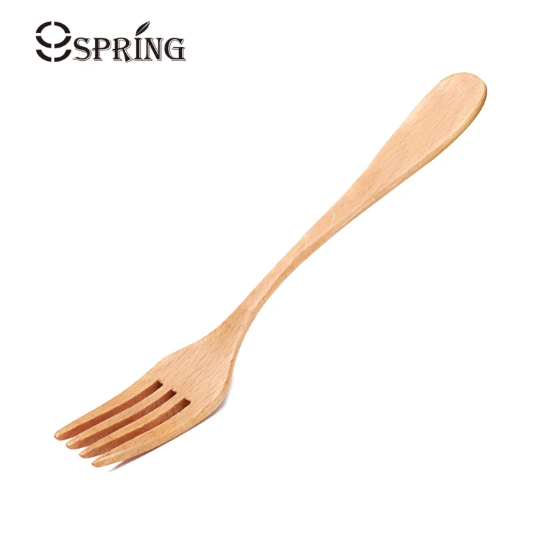 

6pcs Dining Forks Wood Hand-Made Wooden Forks Set For Cake Dessert Fruit Beech Wood Flatware Kitchen Cutlery Wooden Utensils