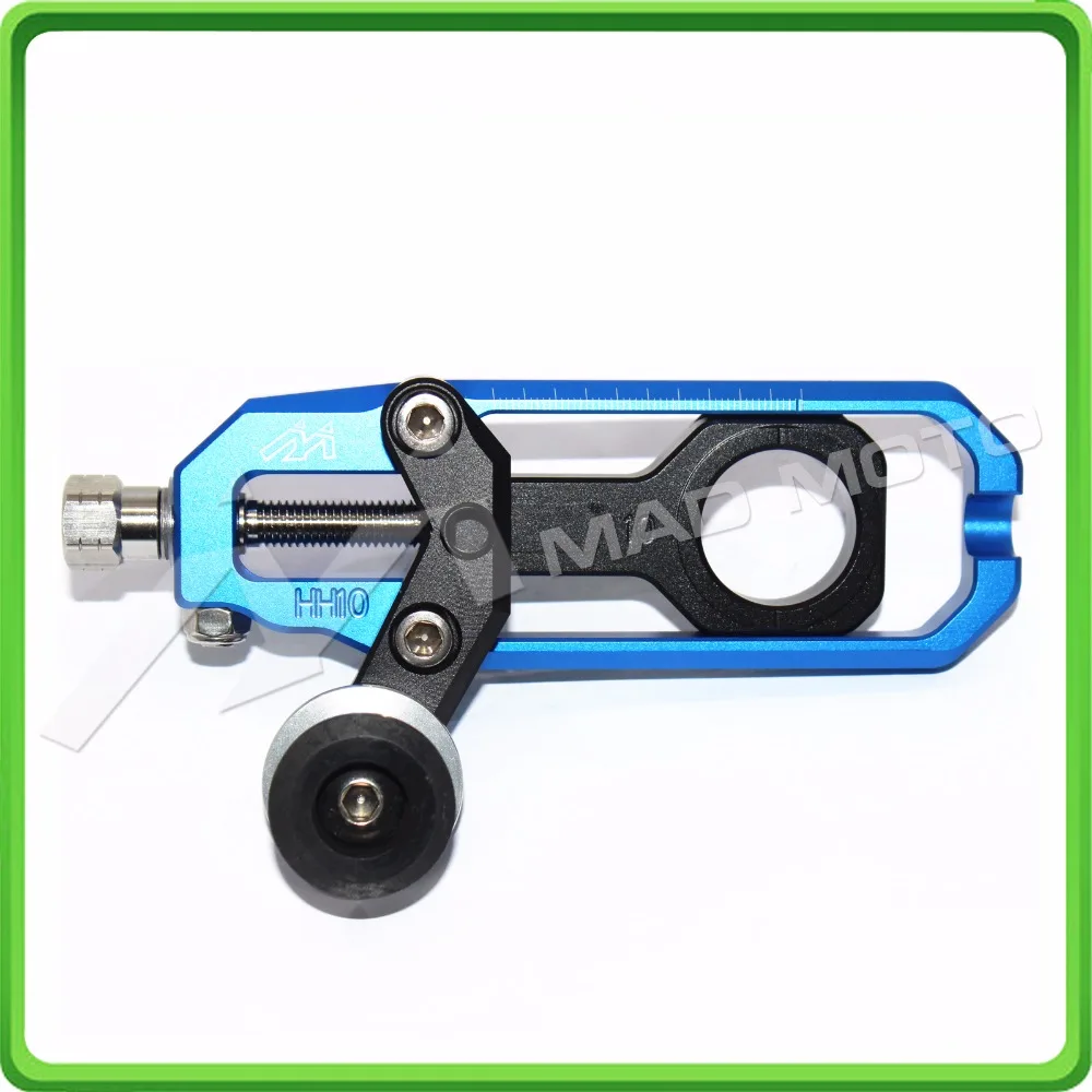 Motorcycle Chain Tensioner Adjuster with spool fit for Honda CBR600RR 2005 2006 2007 2008 2009 2010 CBR 600 RR Blue & Black (5)