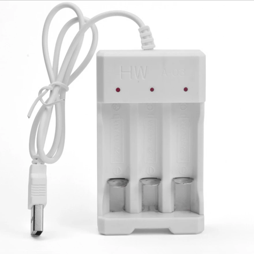 Зарядное устройство с 3 USB-разъемами и зарядным устройством для никель-кадмиевых