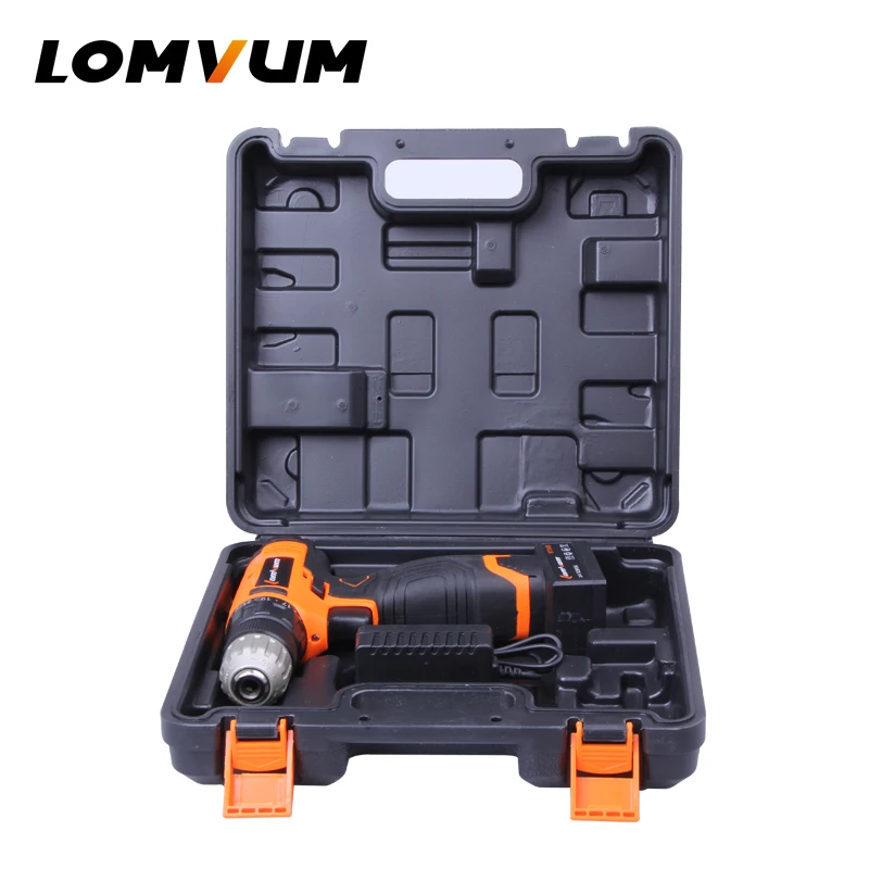 

LOMVUM Cordless Drill Plastic Box Power Tool Suitcase Electric Screwdriver Carry Box Portable Electric Screwdriver Plastic Box