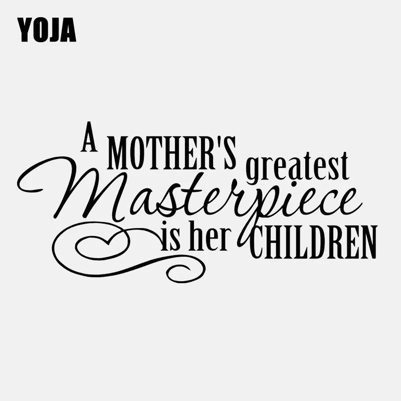 

YOJA 85CM*38.1CM Mothers Masterpiece Words Home Decor PVC Wall Stickers W1-106