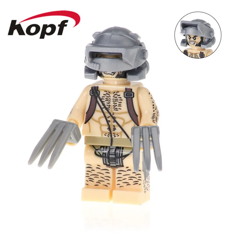 

PG1589 Single Sale Super Heroes Wolverine Batman Series Flash Deadpool Bricks Assemble Building Blocks For Children Toys Gift