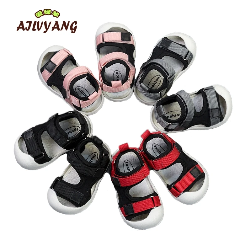 

2019 Summer Baby Boys Sports Sandals Toddler Girls Soft Bottom Beach Sandals Kids Casual Hooks Shoes Children Outdoor Footwear