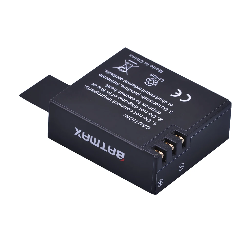 Батарея Batmax 2 шт. 900 мАч для SJ4000 SJCAM батарея WiFi SJ5000 Plus M10 plus SJ6000 SJ7000 SJ8000|battery for sj4000|900mah