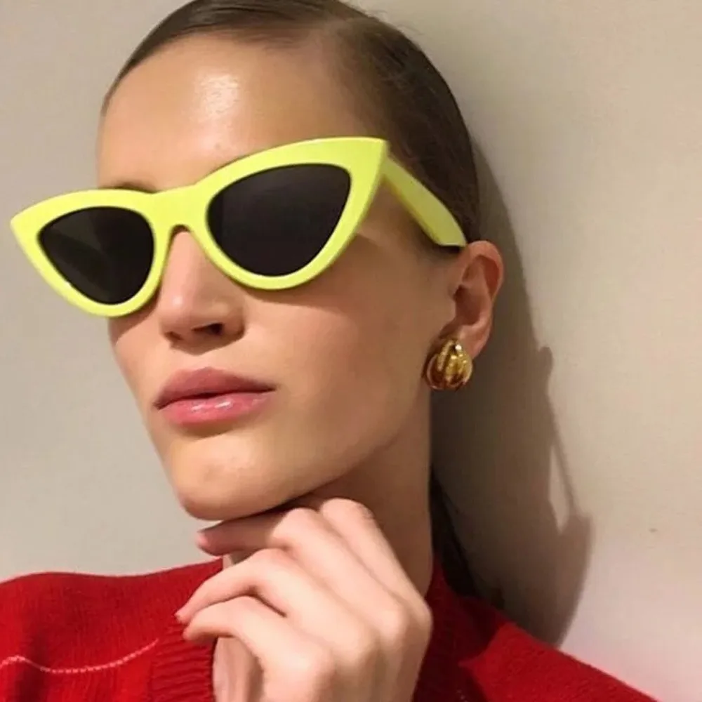 Sunglassate, женские Ретро Винтажные Солнцезащитные очки "кошачий глаз", унисекс, рэппер, гранж, оправа, UV400, защитные очки, солнцезащитные очки для женщин