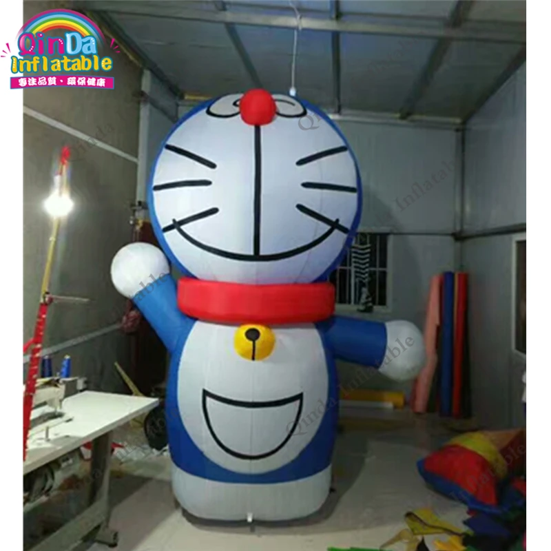 Commercial Inflate Color Printing Blue Stand Doraemon With Big Red Mouth  Kids Love Inflatable Doraemon Cartoon - Inflatable Toys - AliExpress