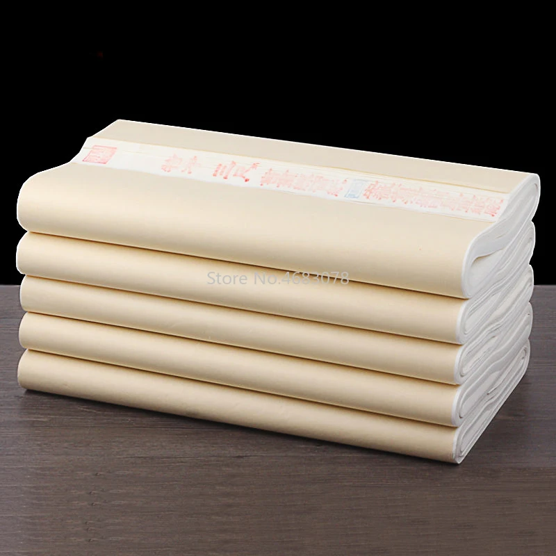 Ceny 100 sztuk Xuan papieru chiński półsurowy papier ryżowy na chiński obraz kaligrafii lub papieru rękodzieła dostaw