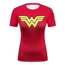 

2018 Ladies Comics Marvel Superman/Batman/ Wonder Women's Compression T Shirt Streetwear Funny T-Shirt Fitness Clothing Shirts