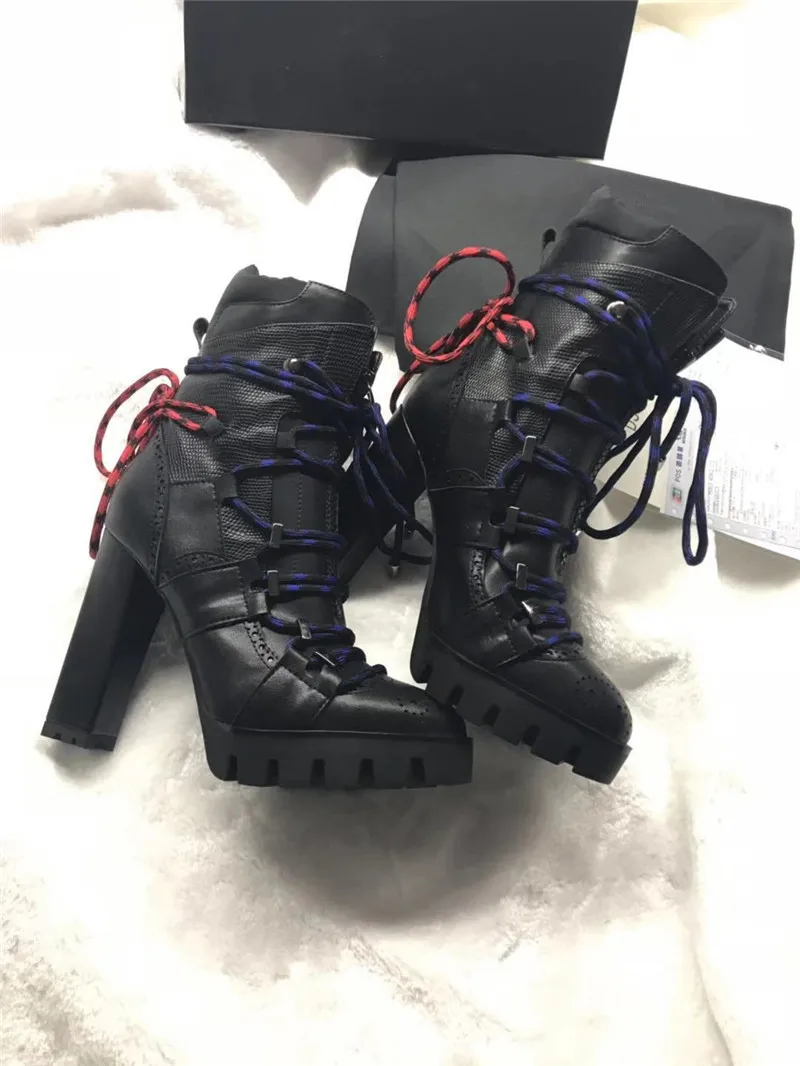 Croix De attaché Plate Cuir 1 Moto 2 Noir Mode Black Courtes 2019 Bottes En Véritable Femme Femmes forme Chunky Talon Bottines black AHqvzxOZw