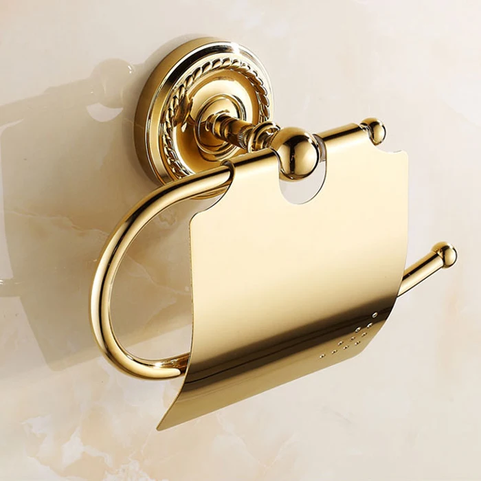 Billige Antique Gold Poliert Badezimmer Zubehör Europa Massivem Messing Bad Hardware Set Runde Basis Poliert Badezimmer Produkte er4