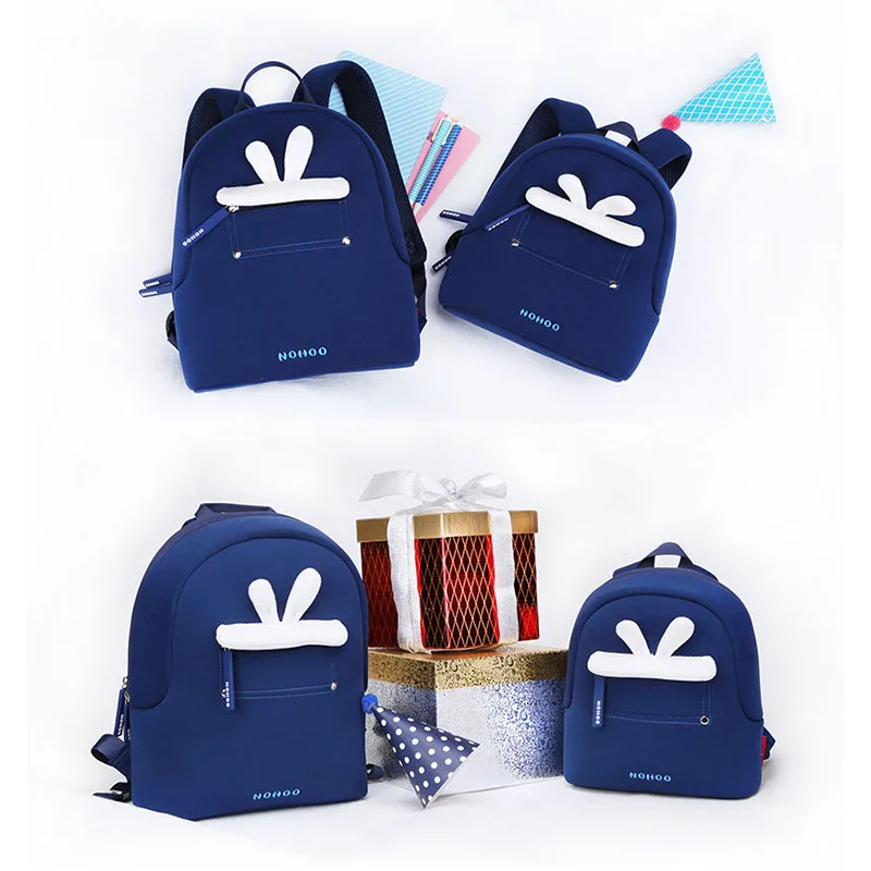 NOHOO Детский рюкзак с кроликом, водонепроницаемая детская школьная сумка, детский рюкзак, рождественские подарки для девочек и мальчиков 2-5 лет