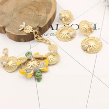 Европа и США Мода в стиле барокко мелкой Bee цепи Азии золотой браслет небольшой свежий браслет 1305