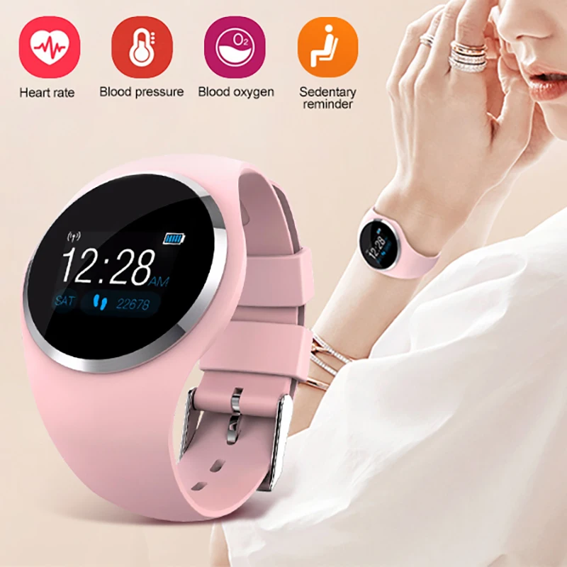 Smart Bracelet Heart Rate Fitness Tracker Smart Wristband Blood Pressure/Oxygen Men Women Smart Watch for IOS Android
