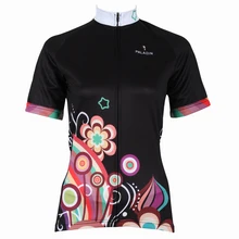 Ropa Ciclismo Mujer Женская дышащая велосипедная футболка с цветочным узором черная одежда для велоспорта Размер XS-6XL