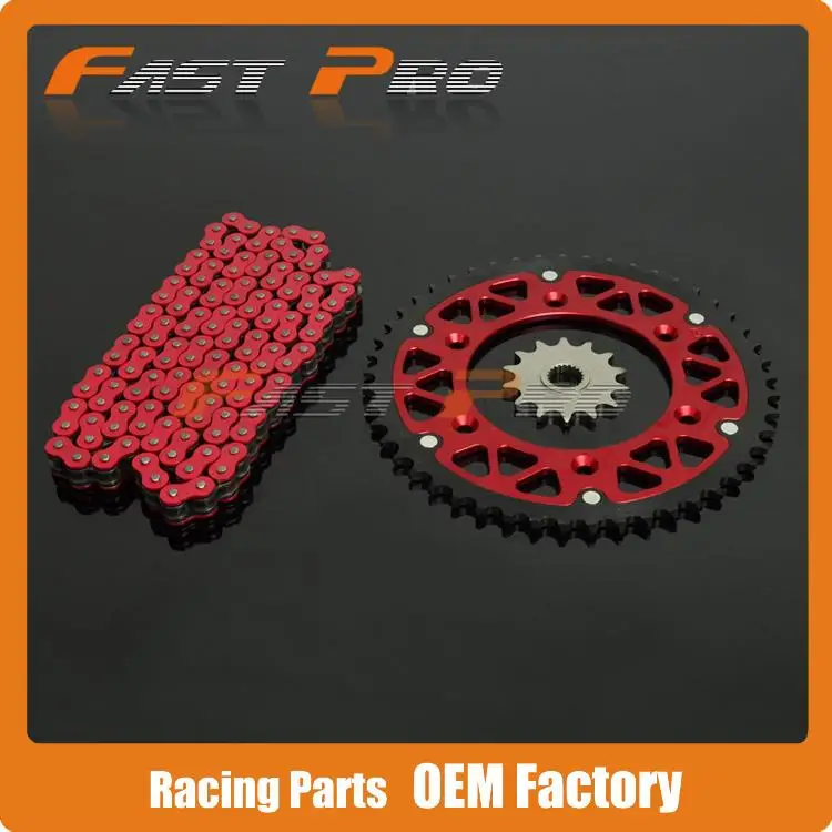 Bicicleta da Sujeira Conjunto para Cr125r Vermelho Frente Rodas Dentadas Traseiras Crf250r Crf250x cr Crf Motocross Enduro Supermoto 120l 8 Cheap sprocket set