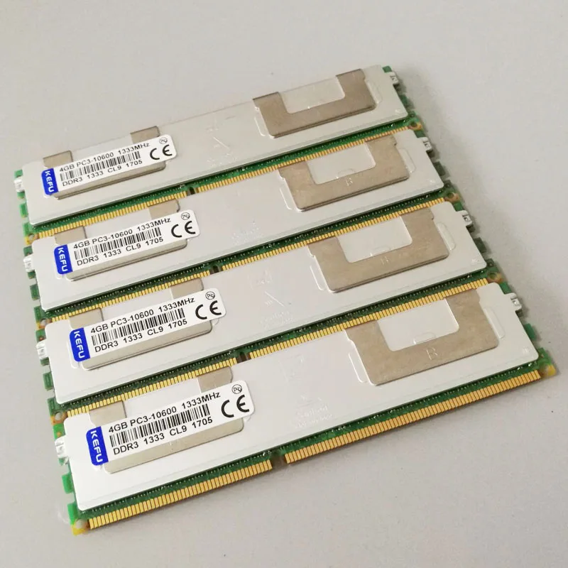 4X4GB PC3-10600R 1333Mhz DDR3 SDRAM 2Rx4 ECC 500203-061 Hynix 16GB