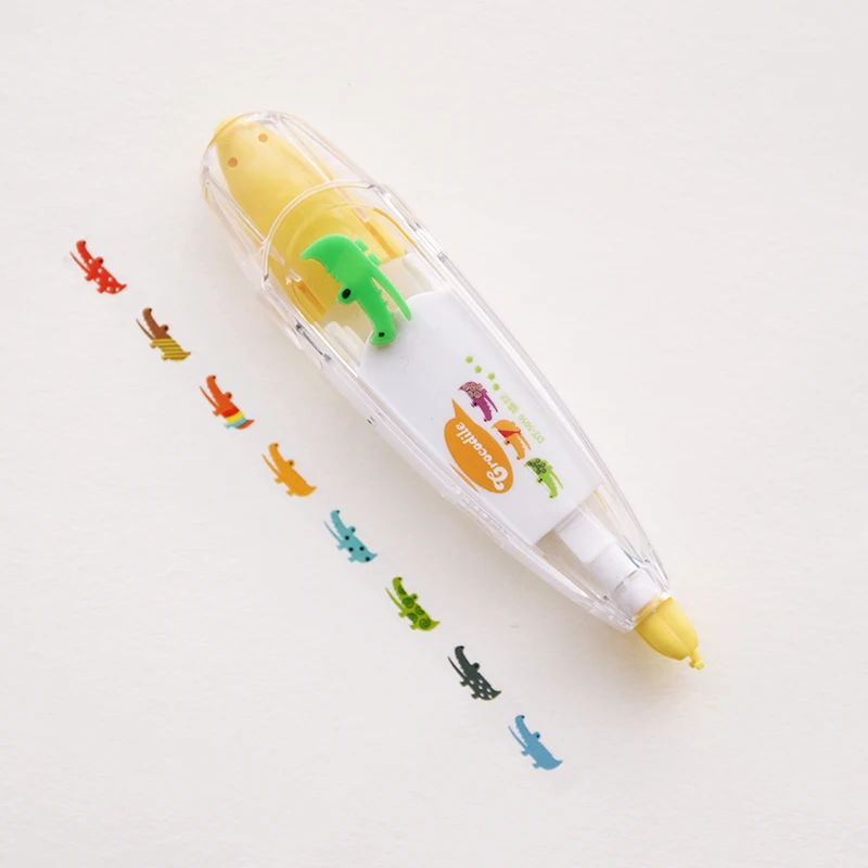 Cartoon Floral Sticker Tape Pen: Fun Kids Stationery Cartoon Floral Sticker Tape Pen: Fun Kids Stationery