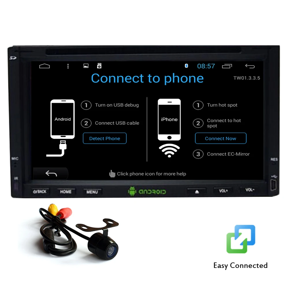 Емкостный сенсорный экран 4-х ядерный Bluetooth DVD плеер Wi-Fi gps стерео 7 &quotСистемы RDS 1080P