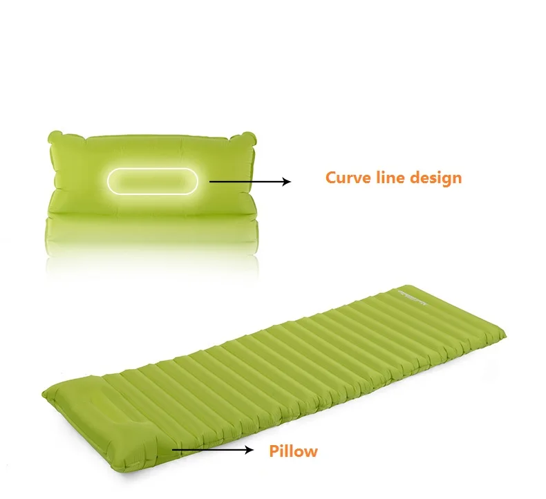 Colchão de ar Cama de ar Esteira de Acampamento Almofada de Dormir Ultraleve ao ar Mat com Pillow Naturehike Livre Moistureproof Camping Almofada Inflável 43 High Quality Esporte e Lazer