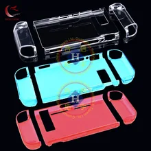 Hothink дропшиппинг Назад защиту жесткого Разделение кристалл чехол Для Nintendo Swtich НС NX радость-Con Nintend переключатель контроллер