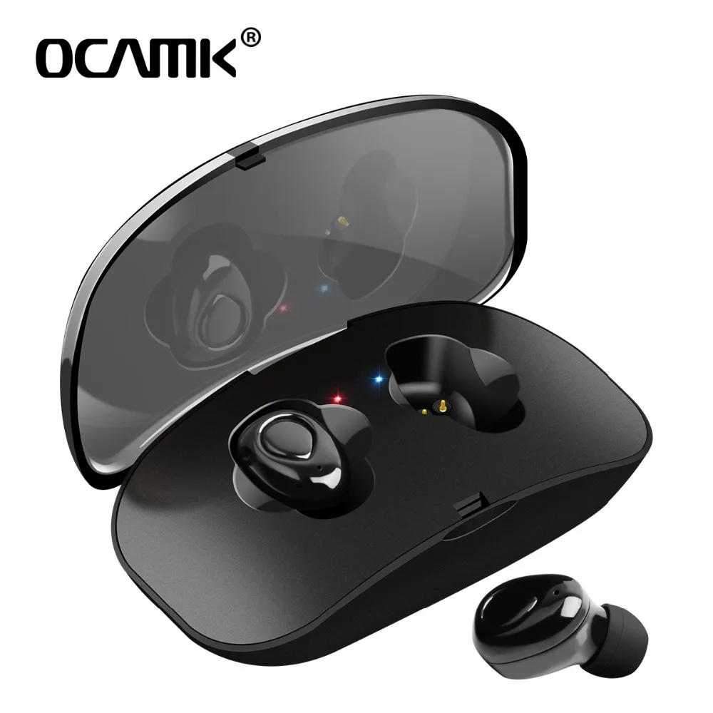 

OCAMK TWS X18 Wireless Bluetooth Earphone with Charging Box Portable Hands free Dual Wireless Earbuds for Mobile Phone Earphones