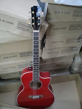 

2018 New + Factory + Chaylor 612ce acoustic guitar 614ce acoustic electric guitar KSG red acoustic 614 electrical acoustic