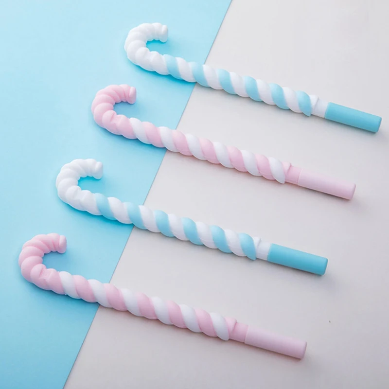 

Cane Sugar Gel Pen Black Ink Lollipop Candy Pen Promotional Gift Stationery School & Office Supply Pink Girl Gifts 0.5mm