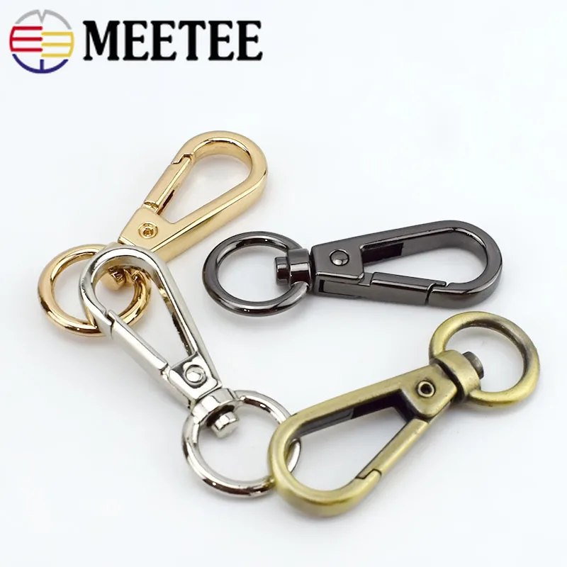 Meetee 10/30 шт 3 5 см металлический крючок для сумки пряжка брелок застежки собачий
