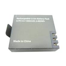 For EKen Battery 1050 mAh H9 H9R H8 H8R 4K Action camera 2 Batteries 1 Charger for Eken 4K SJCAM SJ4000 Sports Action camera