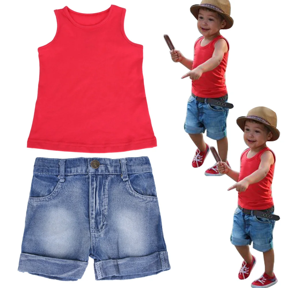 1 5 Years Old 2017 Summer New Fashion Leisure Suit Toddler Kids Baby