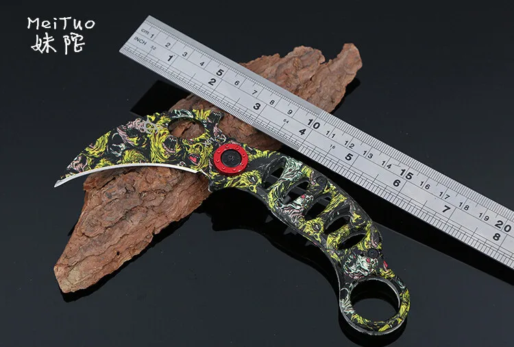 LLxxmm Karambit Складной нож 440C Лезвие Открытый Отдых выживания тактический карманный