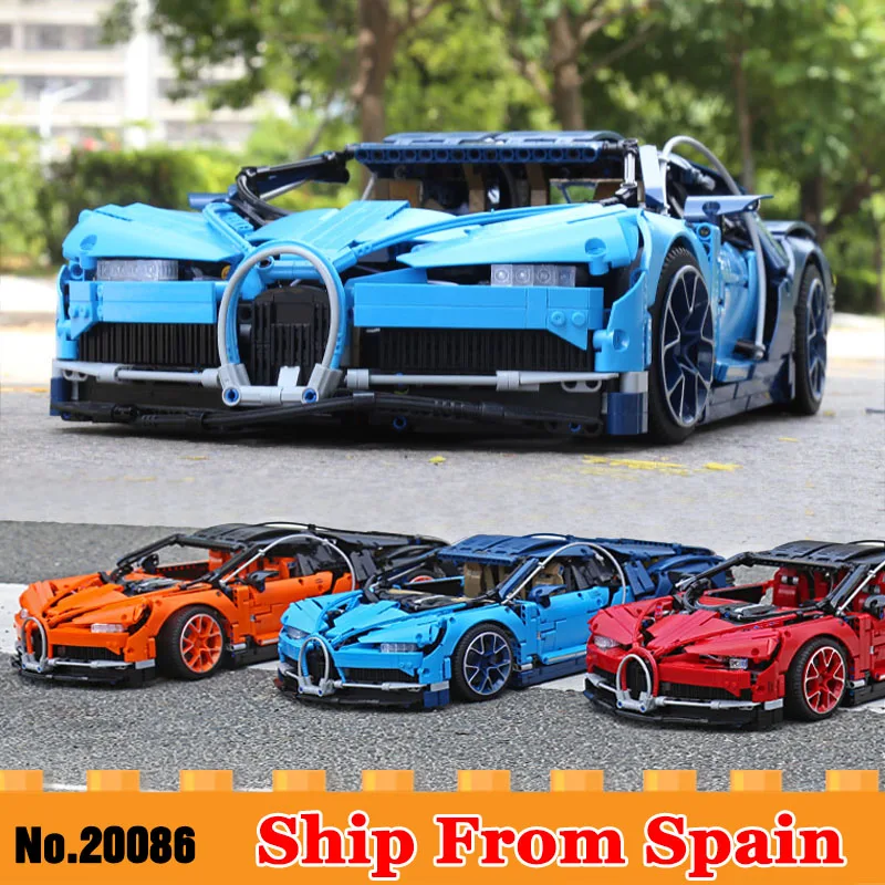 

Ship From Spain Bugatti Chiron Super Racing Car Building Blocks compatible Legoinglys 42083 Super Racing Car Toys For Children