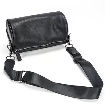 

Retro leather bag leather cowhide handbag mini Messenger bag mobile phone bag cylindrical package bucket women bag