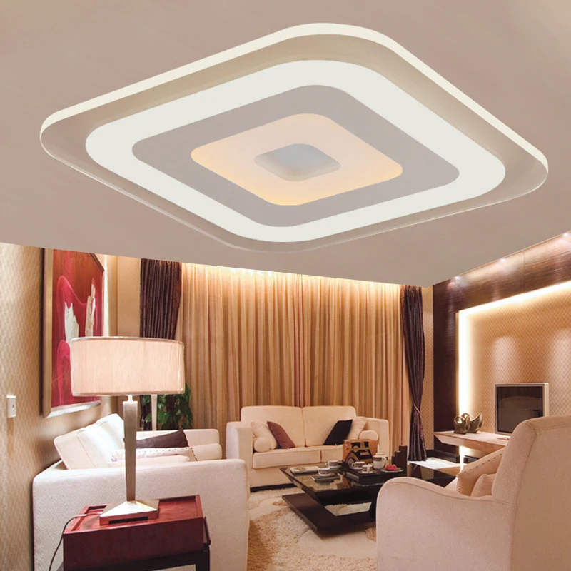Modern Led Ceiling Light Living Room Lights Acrylic Decorative Lampshade Kitchen Lamp Lamparas De Techo Moderne Lamps In Ceiling Lights From Lights