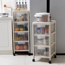 Японский стиль Organizadora ящик для хранения кухонная полка многонапольная корзина для овощей пластиковая Глянцевая прямоугольная экологичная