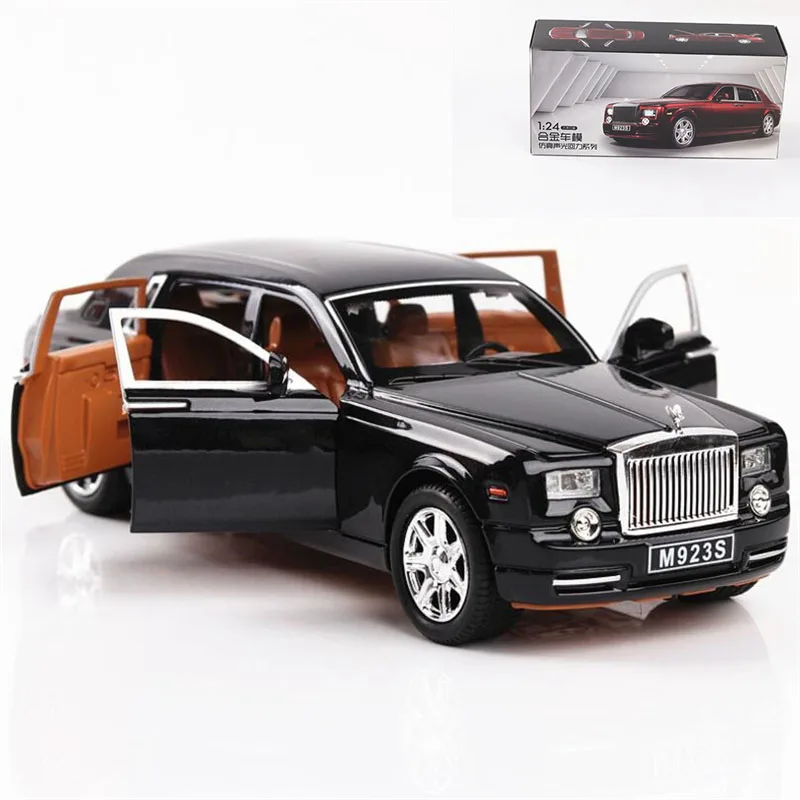 1:24 игрушечный автомобиль отличного качества Rolls-Royce Phantom Металлический Игрушечный Автомобиль из сплава литые машины и игрушечные транспортные средства Модель автомобиля игрушки для детей