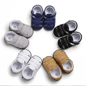 

Summer Baby Boys Breathable Anti-Slip Hollow Design Shoes Toddler Soft Soled First Walkers New