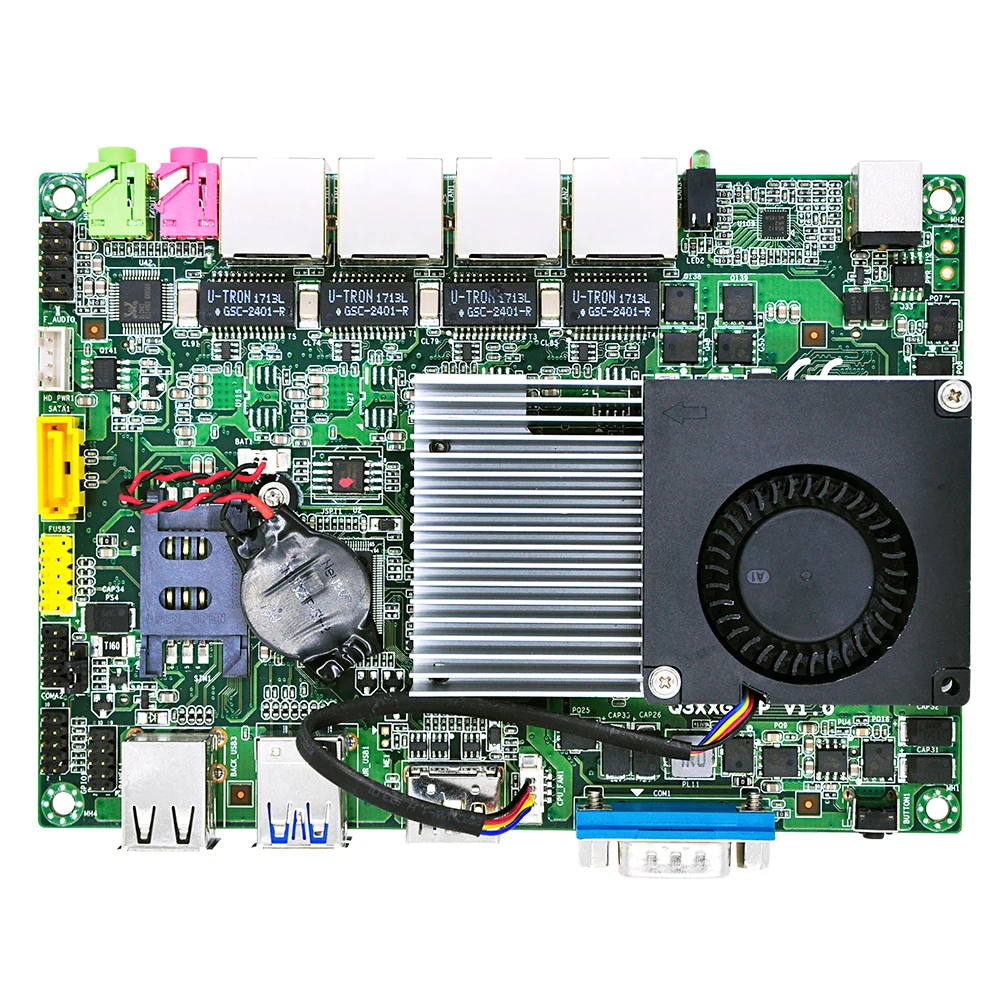 Qotom 4 gigabit Nics Mini PC материнская плата Стандартный процессор 3G/4G Функция Pfsense