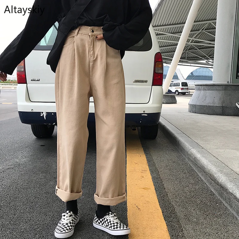 Jeans Women Loose High Waist Leisure Full-length Wide Leg Jean All-match Korean Style Simple Womens Trendy Harajuku Daily Chic Jeans Women Loose High Waist Leisure Full-length Wide Leg Jean All-match Korean Style Simple Womens Trendy Harajuku Daily Chic