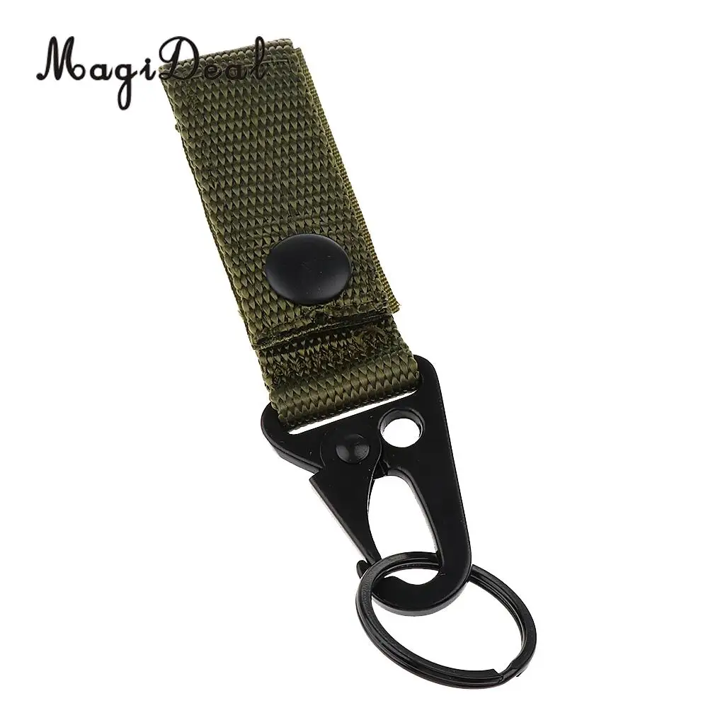 Tactical Molle Nylon Webbing Strap Buckle Backpack Attachment Clip Keychain Belt Hanging Tool Camping Hiking Travel