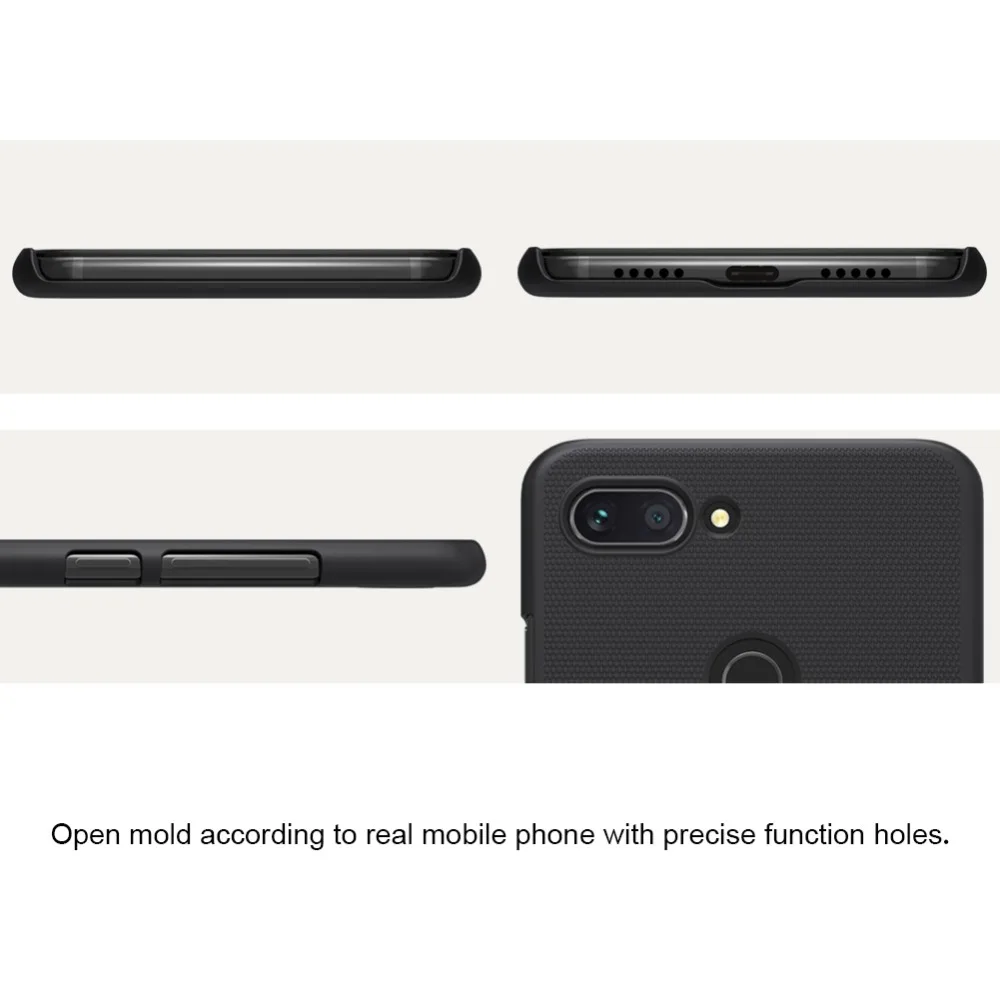 Для Xiaomi Mi 8 Lite чехол 6,26 дюймов NILLKIN матовая защитная жесткая задняя крышка из ПК Подарочный держатель для телефона Xiaomi Mi 8 Lite матовый чехол